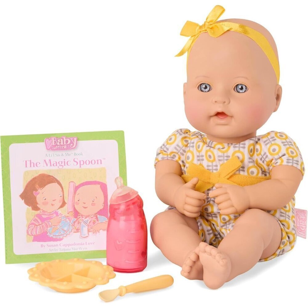 🆕 Newborn Baby Sweetheart Yellow Battat Soft Body Feeding Time Accessories Toys